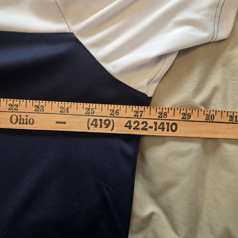Greg Norman Collection Navy and White Polo Shirt - Picture 4 of 5